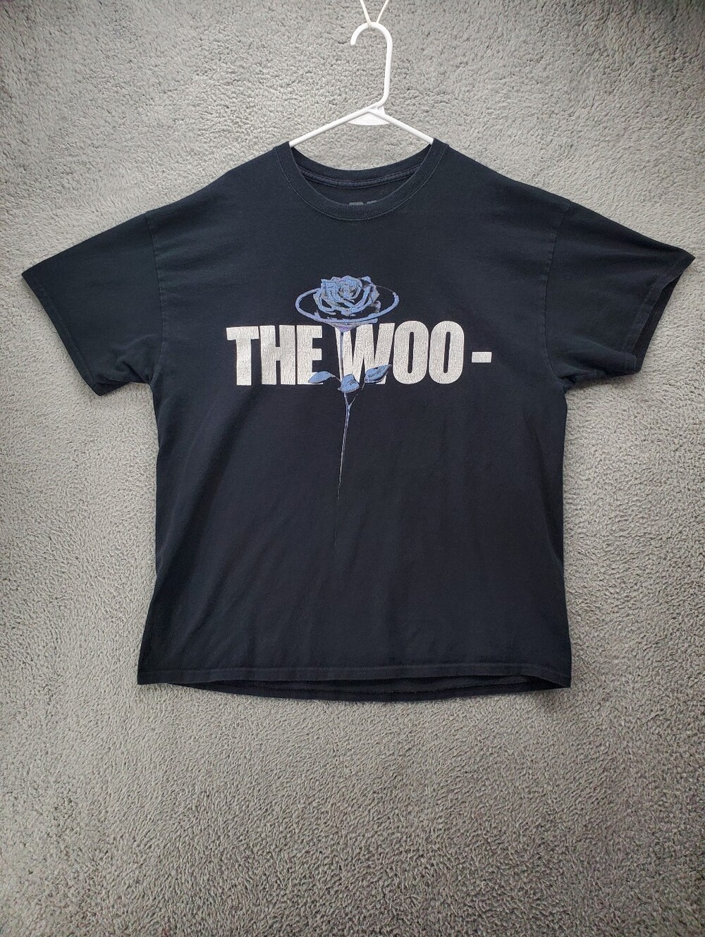Vlone x Pop Smoke The Woo Tee T Shirt Mens XL Black